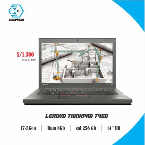 Ultrabook T450 Thinkpad - Core i7 5ta Gen, Ram 8 Gb, SSD 256 Gb