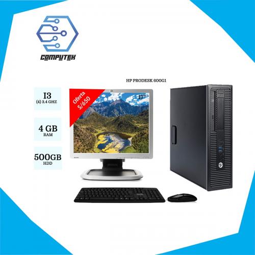 hp prodesk core i3 4ta + monitor 17