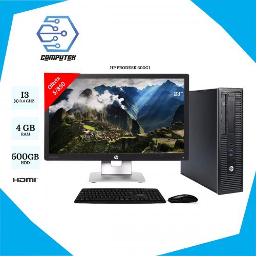 HP Prodesk core i3 4ta + monitor 23 hp